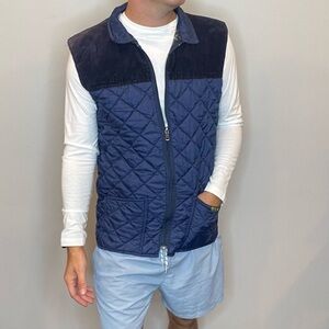 💙 Vintage Exclusive MLW Vest – Shades of Blue with Velvet Detail 💙